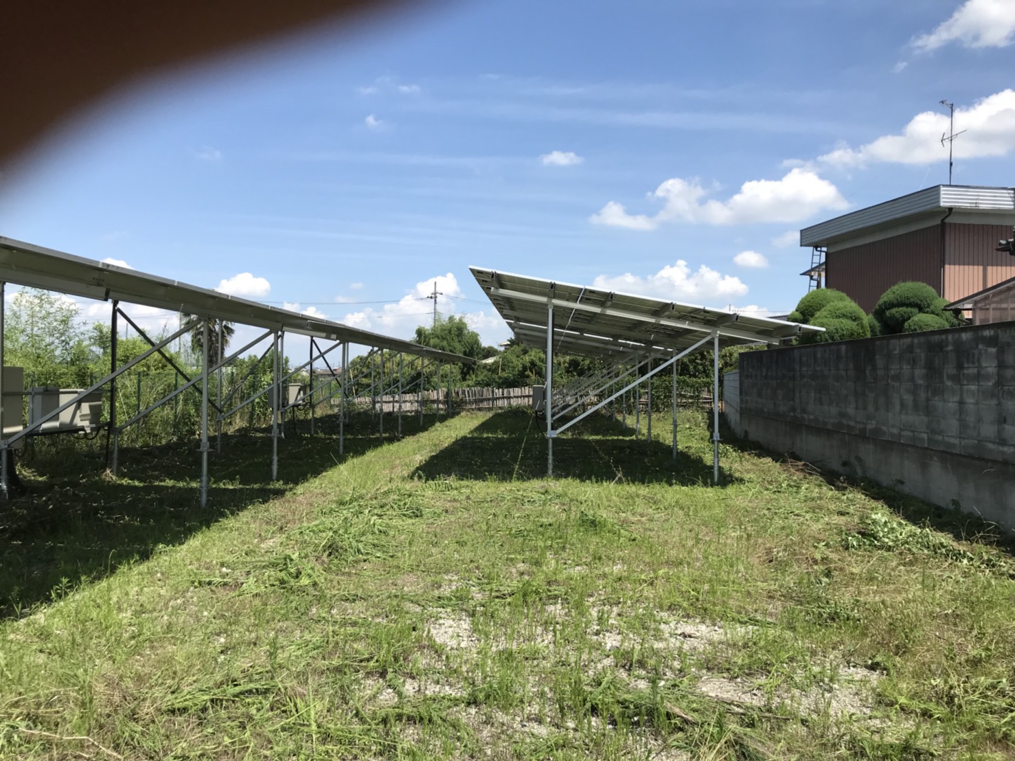 太陽光発電所草刈り施工後